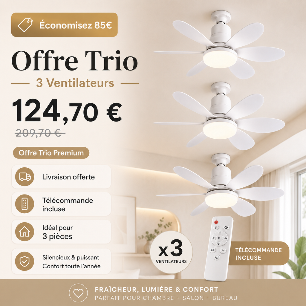Votre pièce plus fraîche en 2 minutes, sans travaux ni climatisation